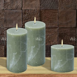 Winsome Decorative -Rustic Pillar Candle – Perfect for Home Decoration, Festivals, Occasions and Events – Purely Handcrafted by Indian Artisan – SKU # 102