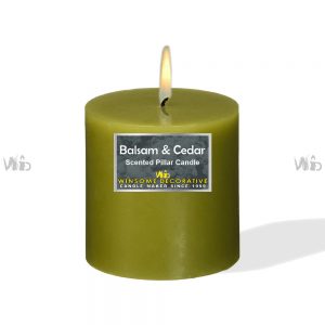 Winsome Decorative -Basic Pillar Candle- Perfect for Home Decoration, Festivals, Occasions and Events – Purely Handcrafted by Indian Artisan – SKU # 161