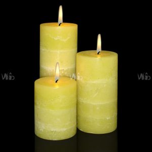 Winsome Decorative -Rustic Pillar Candle – Perfect for Home Decoration, Festivals, Occasions and Events – Purely Handcrafted by Indian Artisan – SKU # 6825