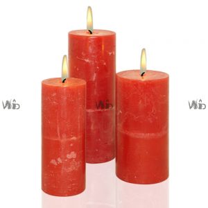 Winsome Decorative – Ivory Rustic Pillar Candle – Scented and Unscented – Perfect for Home Decoration, Festivals, Occasions and Events – Purely Handcrafted by Indian Artisan – SKU # 6824