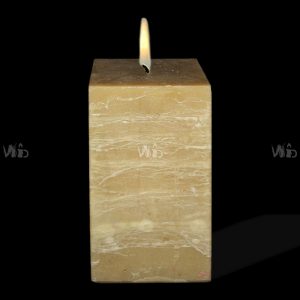 Winsome Decorative – Tortilla Brown Rustic Square Pillar Candle – Scented and Unscented – Perfect for Home Decoration, Festivals, Occasions and Events – Purely Handcrafted by Indian Artisan – SKU # 6866