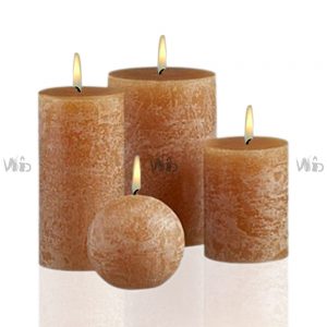 Winsome Decorative -Rustic Pillar Candle – Scented and Unscented – Perfect for Home Decoration, Festivals, Occasions and Events – Purely Handcrafted by Indian Artisan – SKU # CH-9713