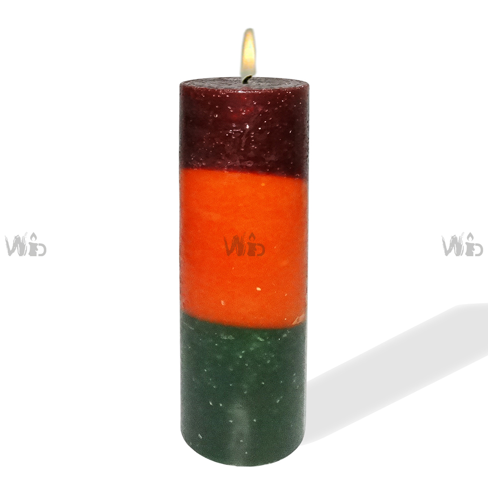 Winsome Decorative – Multi Shade Rustic Square Pillar Candle – Scented and Unscented -scented candle manufacturer Chennai- Perfect for Home Decoration, Festivals, Occasions and Events – Purely Handcrafted by Indian Artisan – SKU # CH-10877