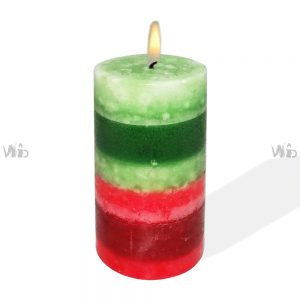 Winsome Decorative – Multi Color Pillar Candle – – Perfect for Home Decoration, Festivals, Occasions and Events – Purely Handcrafted by Indian Artisan – SKU # CH-10876