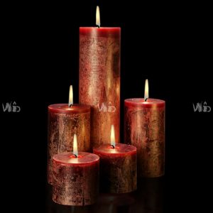 Winsome Decorative -Rustic Pillar Candle – Perfect for Home Decoration, Festivals, Occasions and Events – Purely Handcrafted by Indian Artisan – SKU # CH-9709