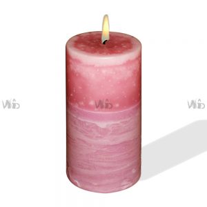 Winsome Decorative -Mottling Pillar Candle – Perfect for Home Decoration, Festivals, Occasions and Events – Purely Handcrafted by Indian Artisan – SKU # CH-9805