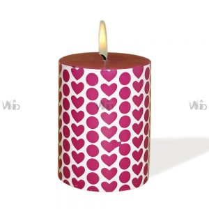 Winsome Decorative –Printed Pillar Candle – Unscented – Perfect for Home Decoration, Festivals, Occasions and Events – Purely Handcrafted by Indian Artisan – SKU # CH-9834