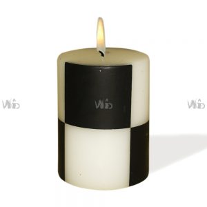 Winsome Decorative –Printed White Pillar Candle – Unscented – Perfect for Home Decoration, Festivals, Occasions and Events – Purely Handcrafted by Indian Artisan – SKU # CH-9838