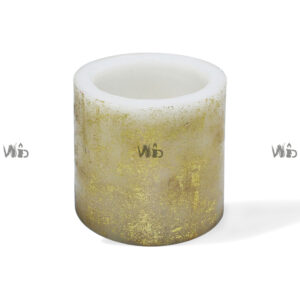 Winsome Decorative –Scented Luminaire Candles-Gold Textured Finish- Perfect for Home Decoration, Festivals, Occasions and Events – Purely Handcrafted by Indian Artisan – SKU # 10968