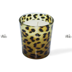 Winsome Decorative – Printed Glass Candle- Perfect for Home Decoration, Festivals, Occasions and Events – Purely Handcrafted by Indian Artisan – SKU # CH-110
