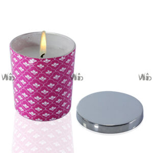 Winsome Decorative – Printed Glass Candle-Perfect for Home Decoration, Festivals, Occasions and Events – Purely Handcrafted by Indian Artisan – SKU # 197