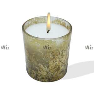 Winsome Decorative – Frosted Glass Candle- Perfect for Home Decoration, Festivals, Occasions and Events – Purely Handcrafted by Indian Artisan – SKU # 10969