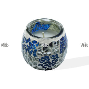 Winsome Decorative – Mosaic Glass Votive- Perfect for Home Decoration, Festivals, Occasions and Events – Purely Handcrafted by Indian Artisan – SKU # 141